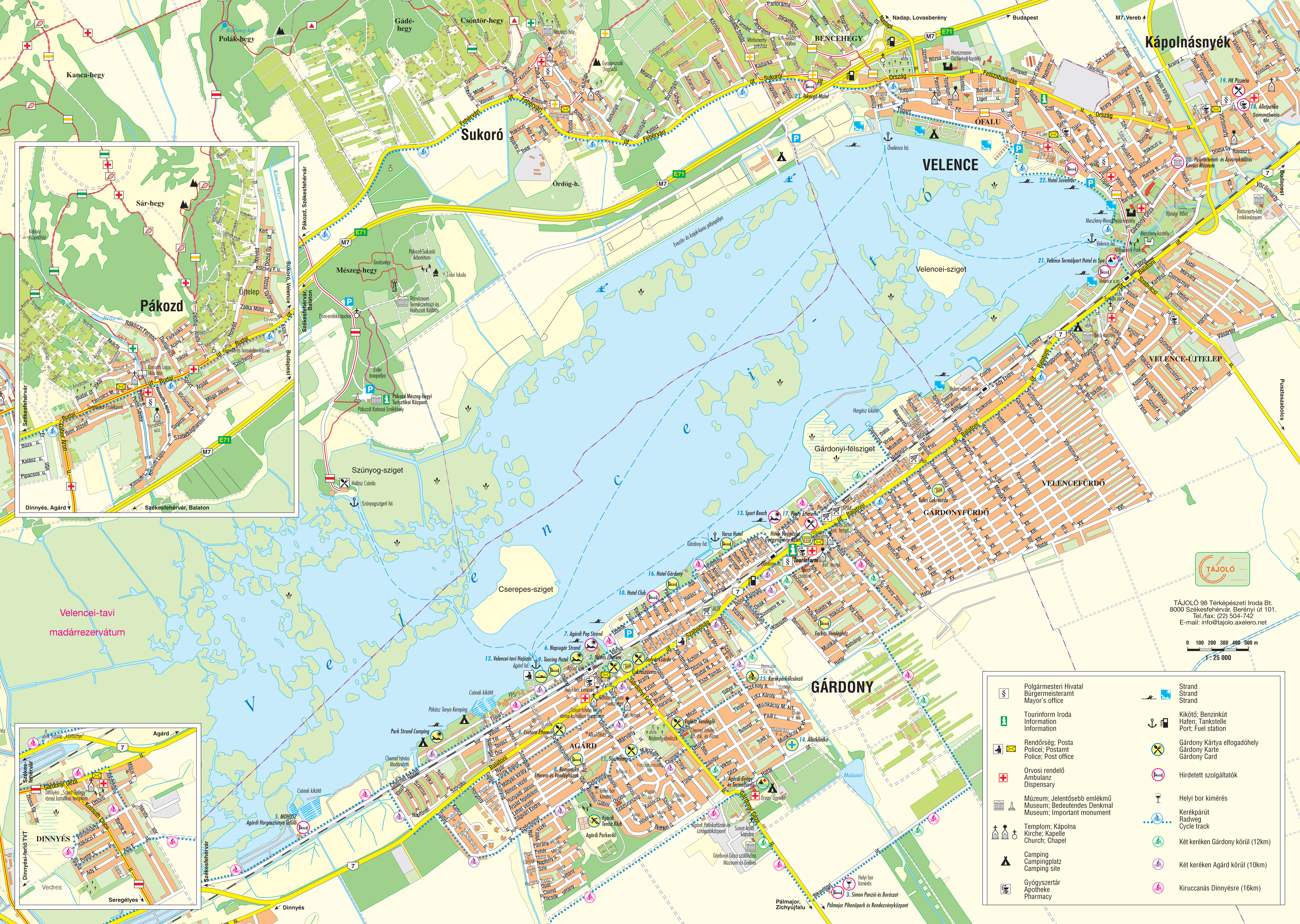 kápolnásnyék térkép Térképek | A Velencei tó hír és turisztikai portálja kápolnásnyék térkép